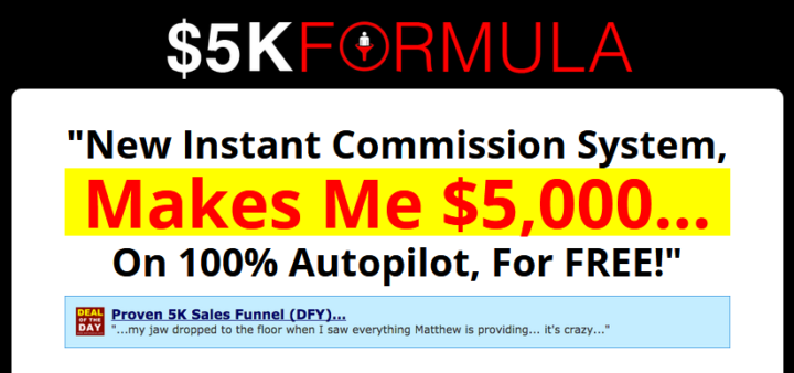 5k formula system unethical marketing