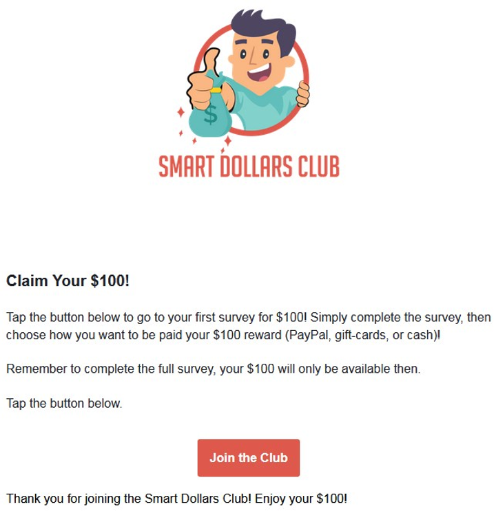 Smart Dollars Club Email