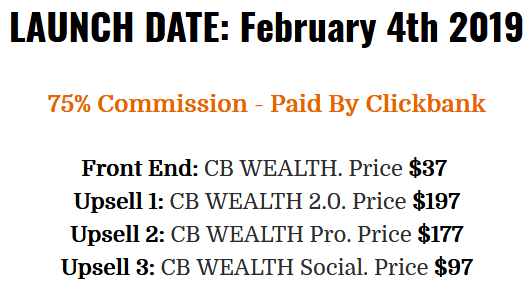 CB Wealth Price Structure