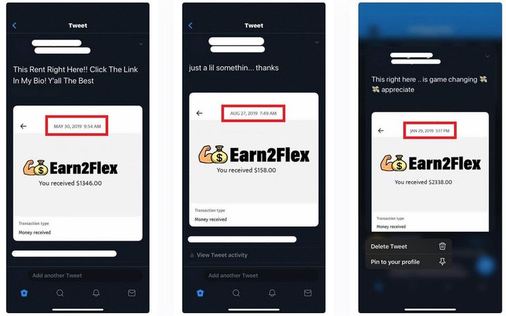 Earn2Flex Fake Payments