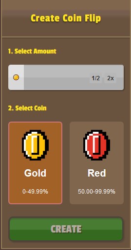 GamerMine Coin Flip Game