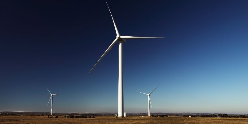 Wind mill and a blue sky