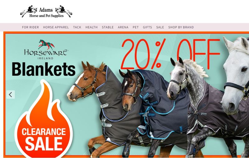 Adams horse supply affiliate program