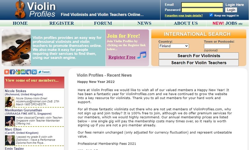 Violin Profiles Affiliate Program