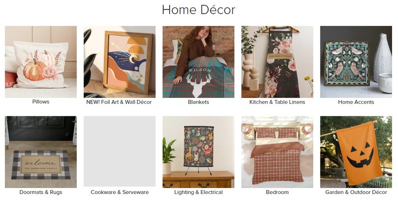 zazzle home decor