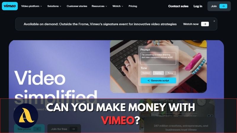 Can you make money with vimeo