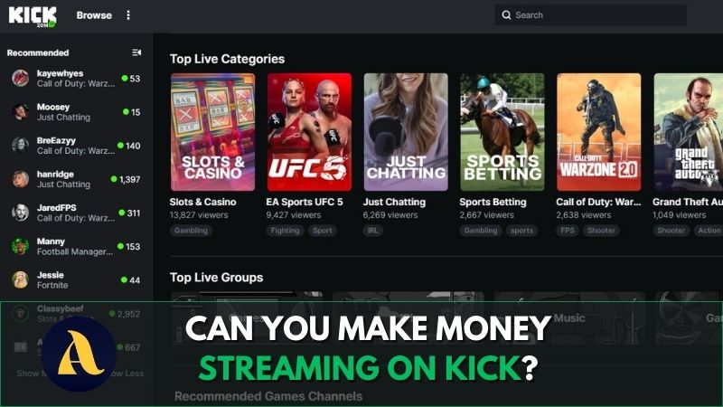 Can you make money streaming on kick